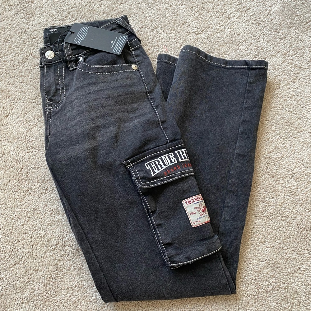 True Religion Boys Black Jeans 12